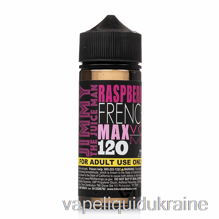 Vape Liquid Ukraine Raspberry French - Jimmy The Juiceman - 120mL 0mg